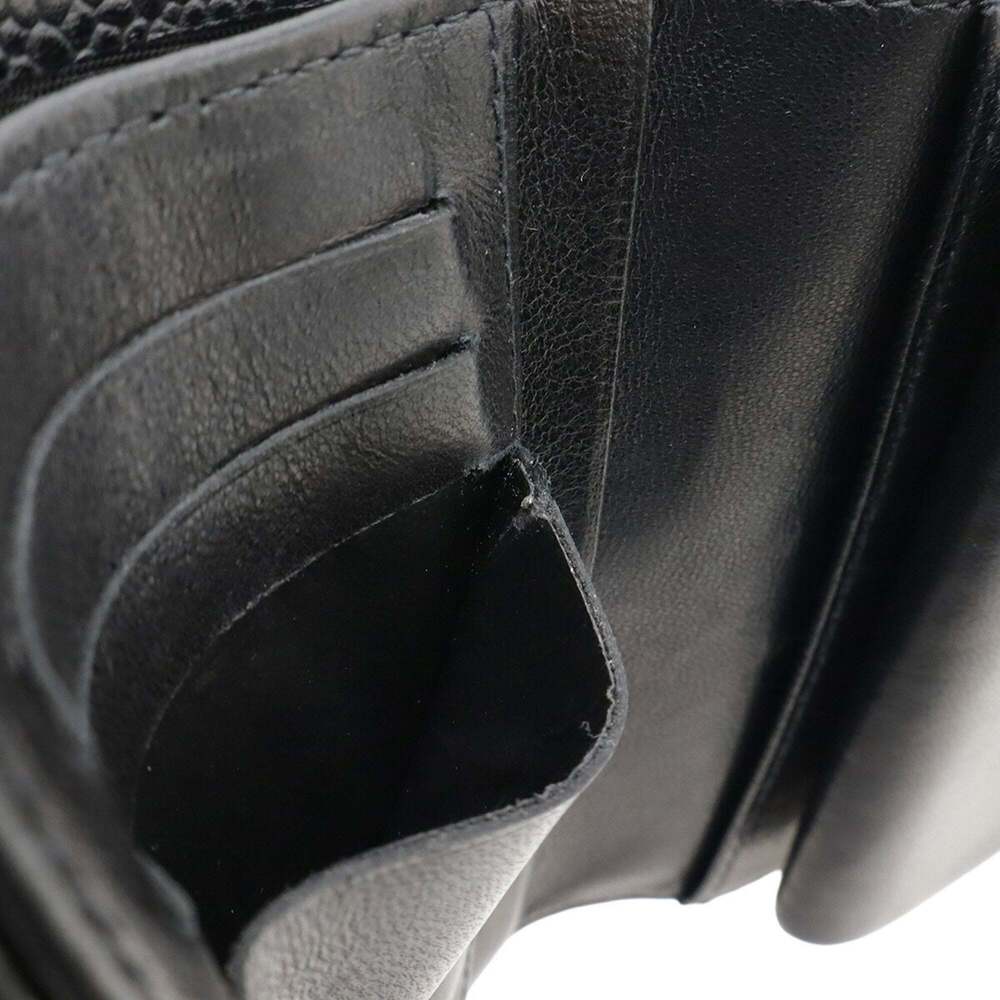 CHANEL Authentic Black Caviar Leather Logo Wallet - Picture 8 of 10
